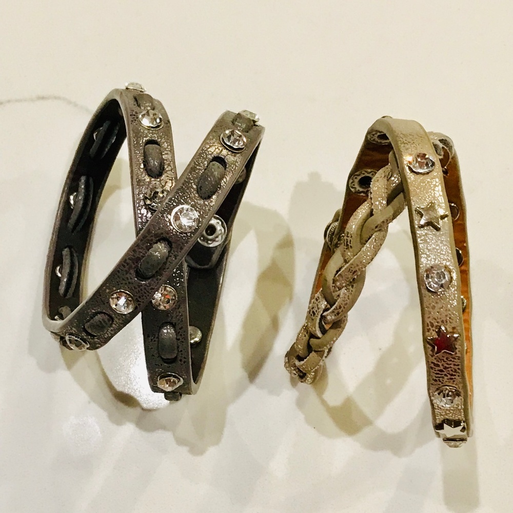 Aeropastale Wrap Bracelets, Distressed, Adjustable